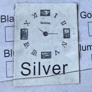 Roman Numerals Frameless Wall Clock Stickers, DIY Modern Decorative Clock SILVER
